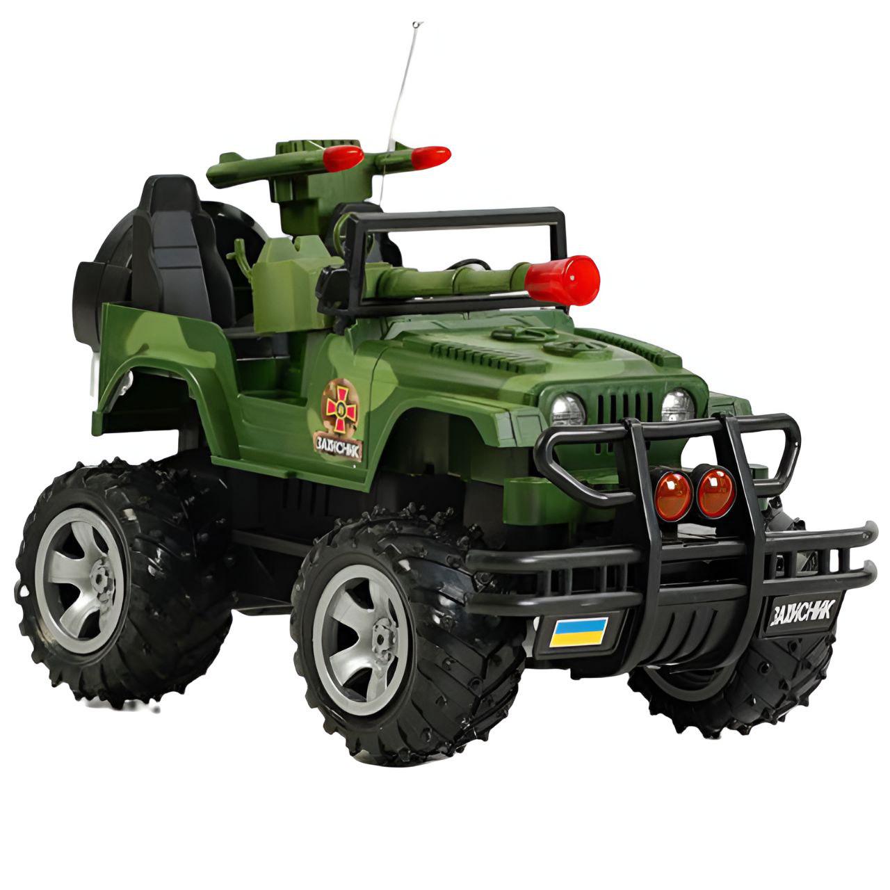 Джип на радиоуправлении Защитник 78747-02 3.7 V с пультом 49 MHz Зеленый (28938900)