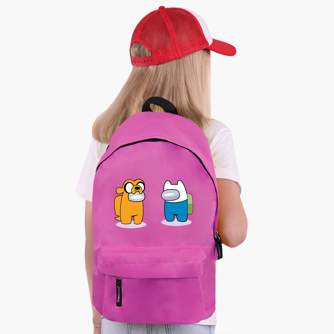 Рюкзак детский Among Us Adventure Time Finn & Jake Розовый (9263-2414-PK) - фото 2