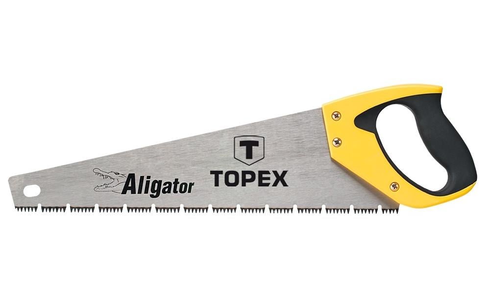 Ножовка по дереву Topex Aligator 7TPI 400 мм (iz16145)