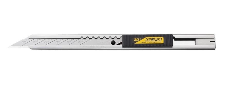 Нож сегментный Olfa 9 мм SAC-1 с углом 30° Auto-Lock (OF-SAC-1)