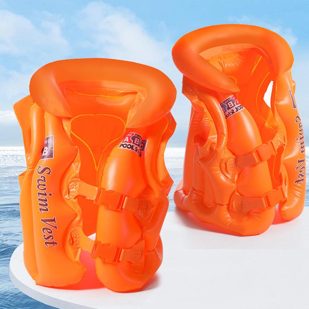 Надувний жилет для плавання для дітей Wave 45 см Помаранчевий (52-пом-BT-6525-M) - фото 2 Надувний жилет для плавання для дітей Wave 45 см Помаранчевий (52-пом-BT-6525-M) - фото 2