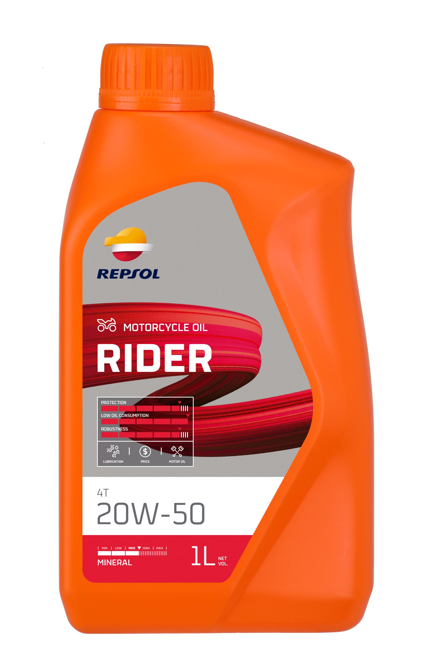 Моторне мастило Repsol RIDER 4T 20W-50 1 л (RPP2130THC)