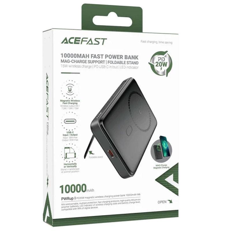 Повербанк портативний Acefast M6 10000 mAh PD20W MagSafe Чорний - фото 4