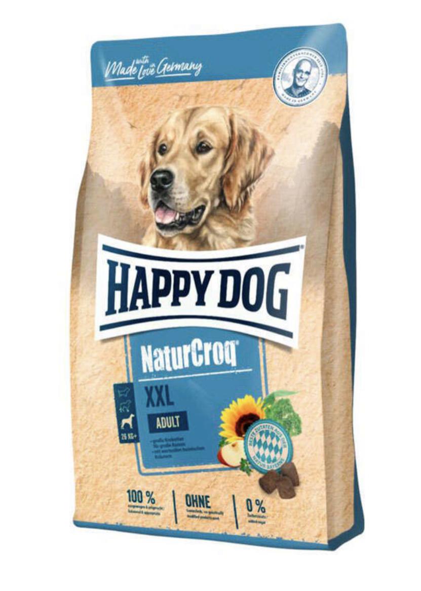 Корм із домашнім птахом для дорослих собак великих порід Happy Dog NaturCroq XXL сухий 15 кг (60524)