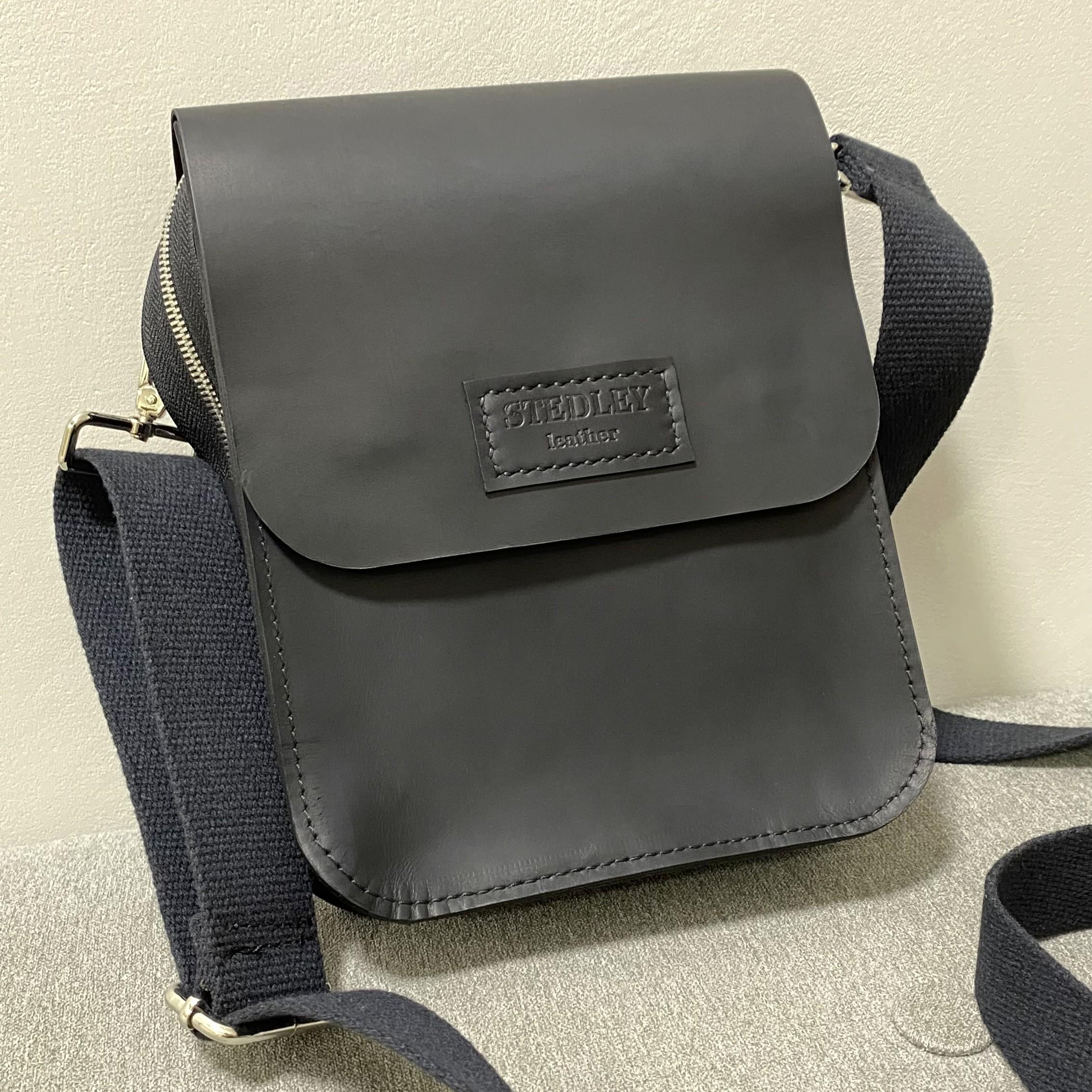 Сумка мужская кожаная на магнитах Stedley Crossbody Черный (2487478755)