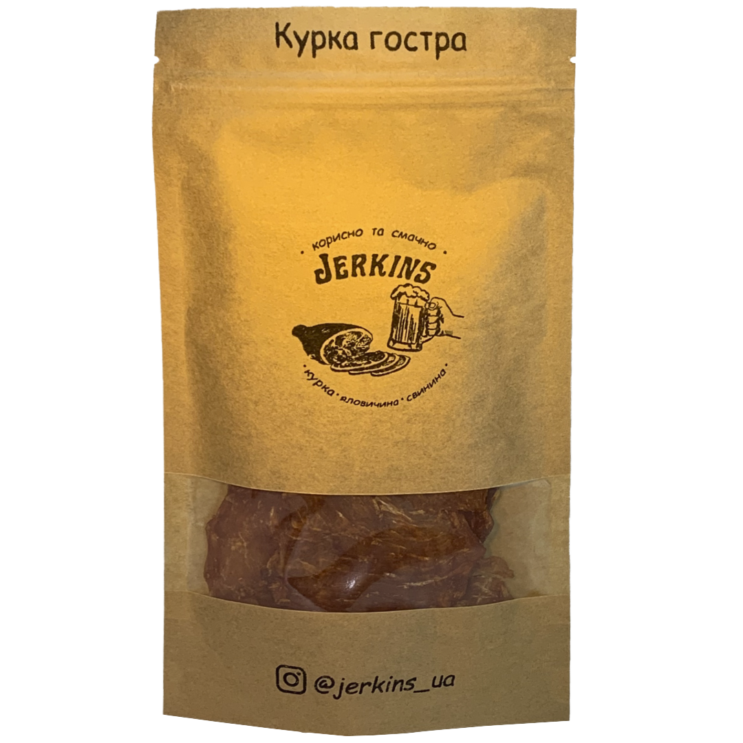 Джерки Jerkins Курка гостра 100 г - фото 1