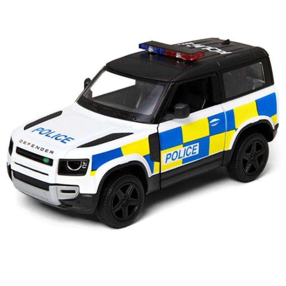 Машинка металева Kinsmart Land Rover Defender 90 Поліція (255968)