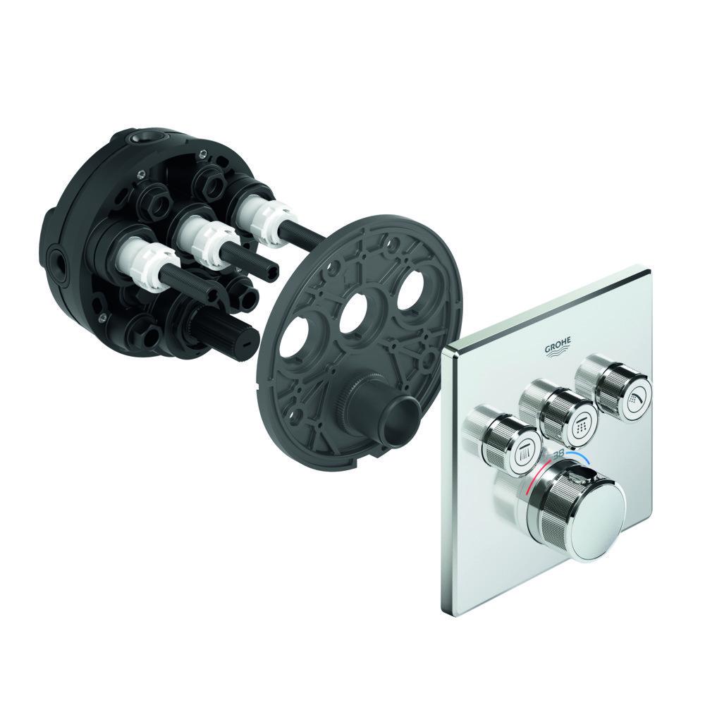 Термостат прихованого монтажу на 3 споживача Grohe Grohtherm SmartControl (29126000) - фото 3 Термостат прихованого монтажу на 3 споживача Grohe Grohtherm SmartControl (29126000) - фото 3