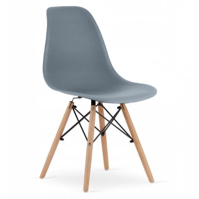 Крісло кухонне на ніжках Bonro В-173 FULL KD Сірий (2670148636)