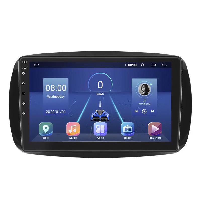 Магнитола штатная Lesko для Smart Fortwo III 2014-9" 6/128Gb 4G Wi-Fi GPS Top