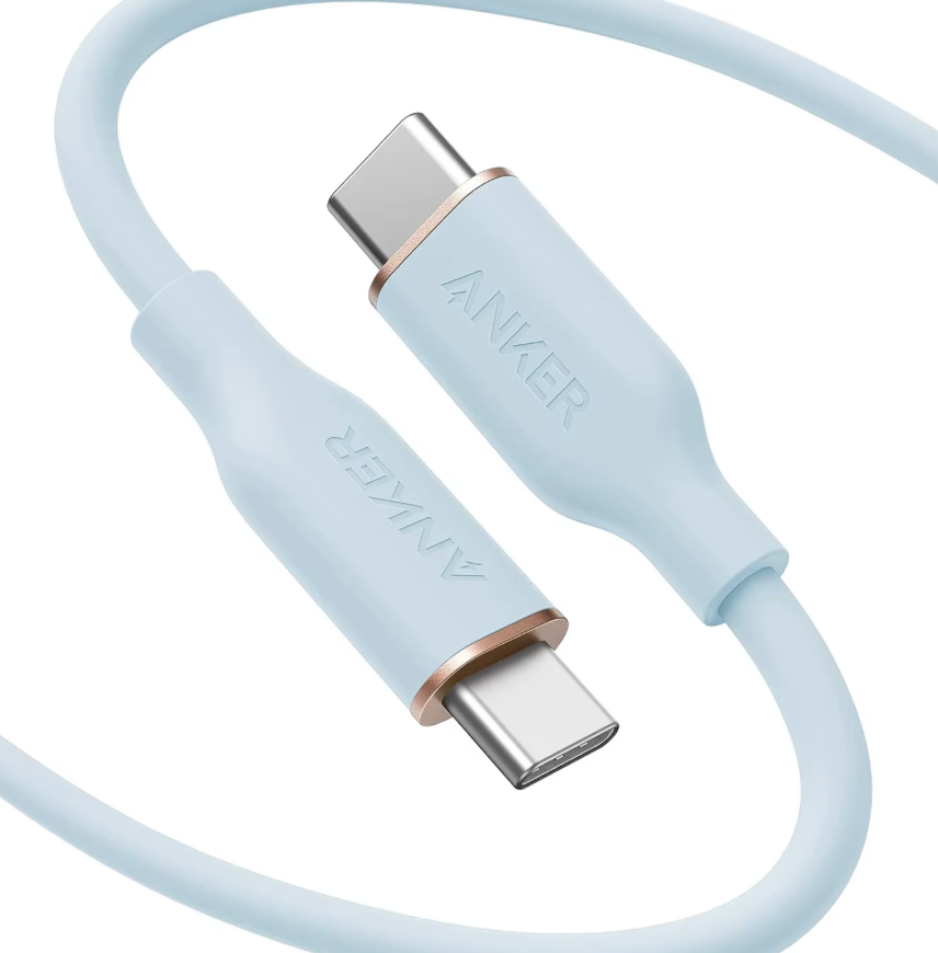 Кабель USB Type-C Anker 643 PowerLine III USB-C to USB-C 100W Flow Silicone 0,9 м Blue