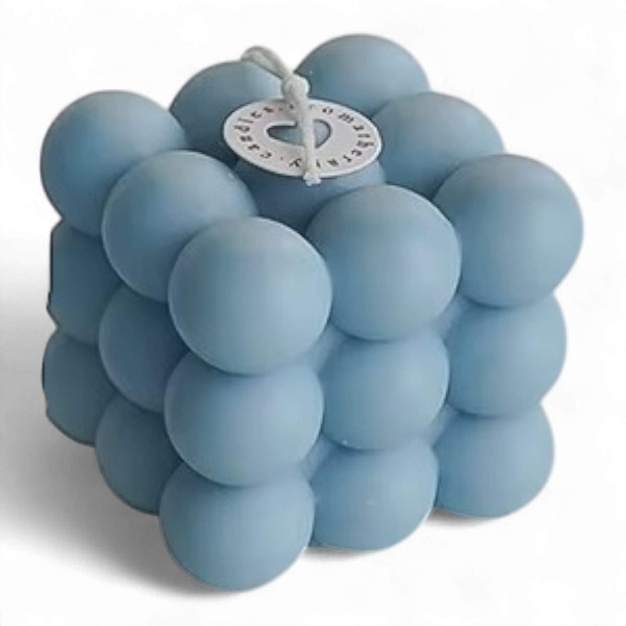 Свеча Du Song пузырьково-кубическая Небесно-голубая (00022) - фото 1