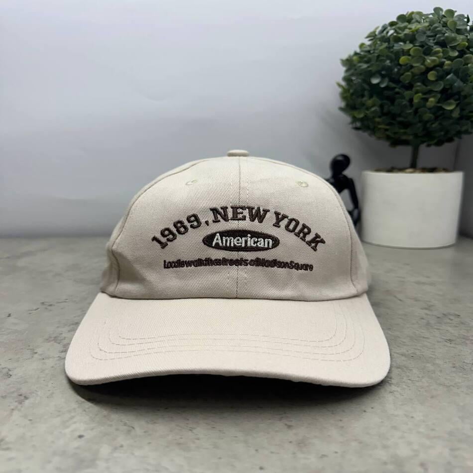 Кепка-бейсболка літня New York OS Молочний (00204) - фото 3