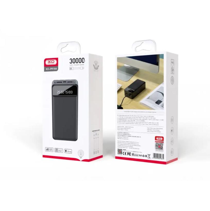 Повербанк XO PR164 30000 mAh Black - фото 3