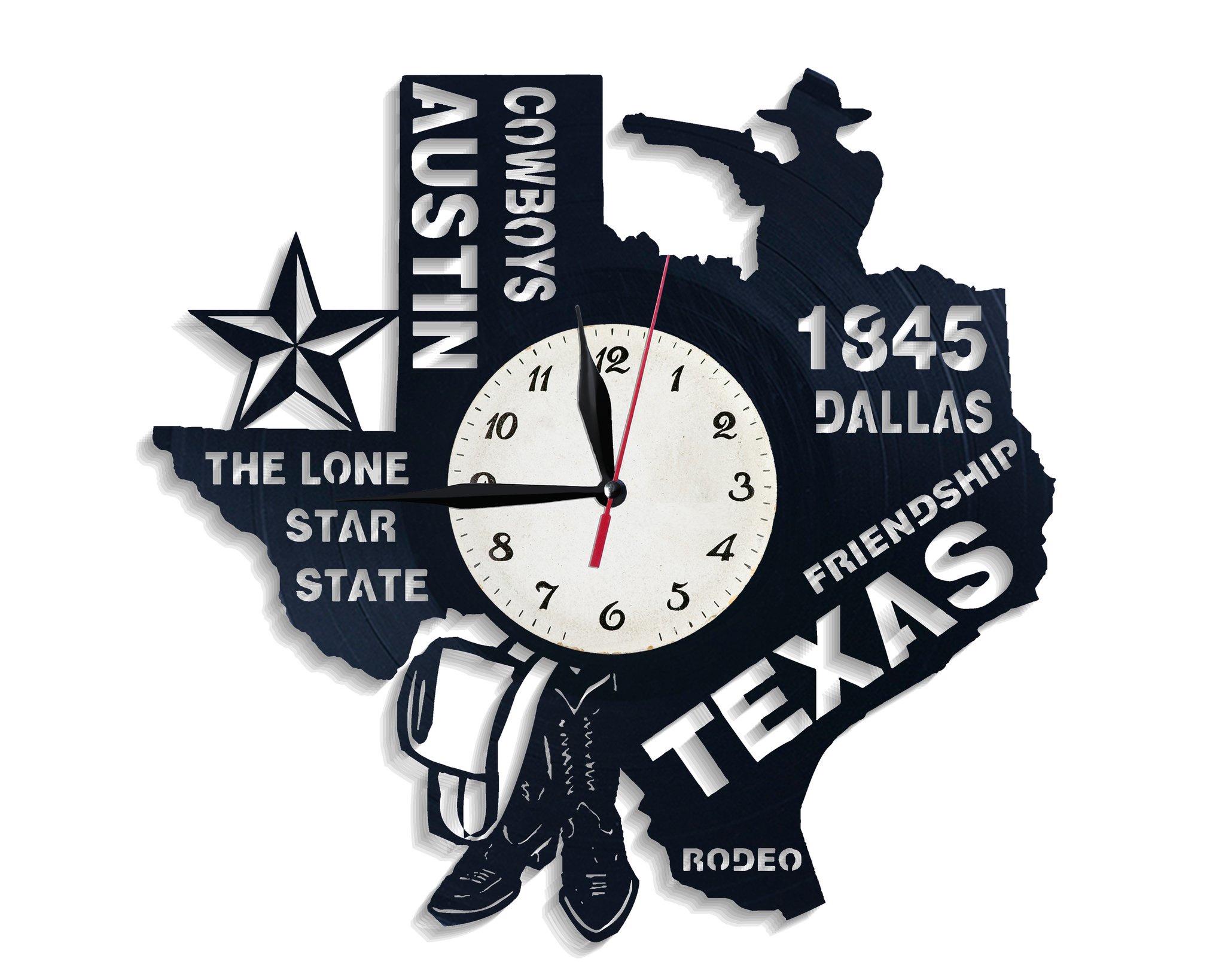 Часы настенные Техас 2859 из виниловой пластинки