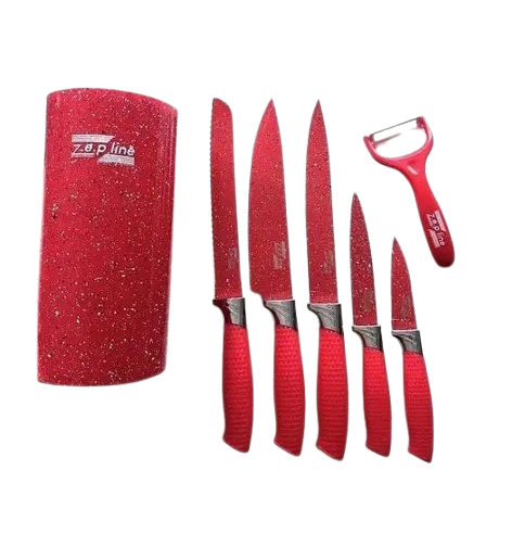 Набор ножей ZP-046 Красный (41342-ZP-046_599) Набор ножей ZP-046 Красный (41342-ZP-046_599)