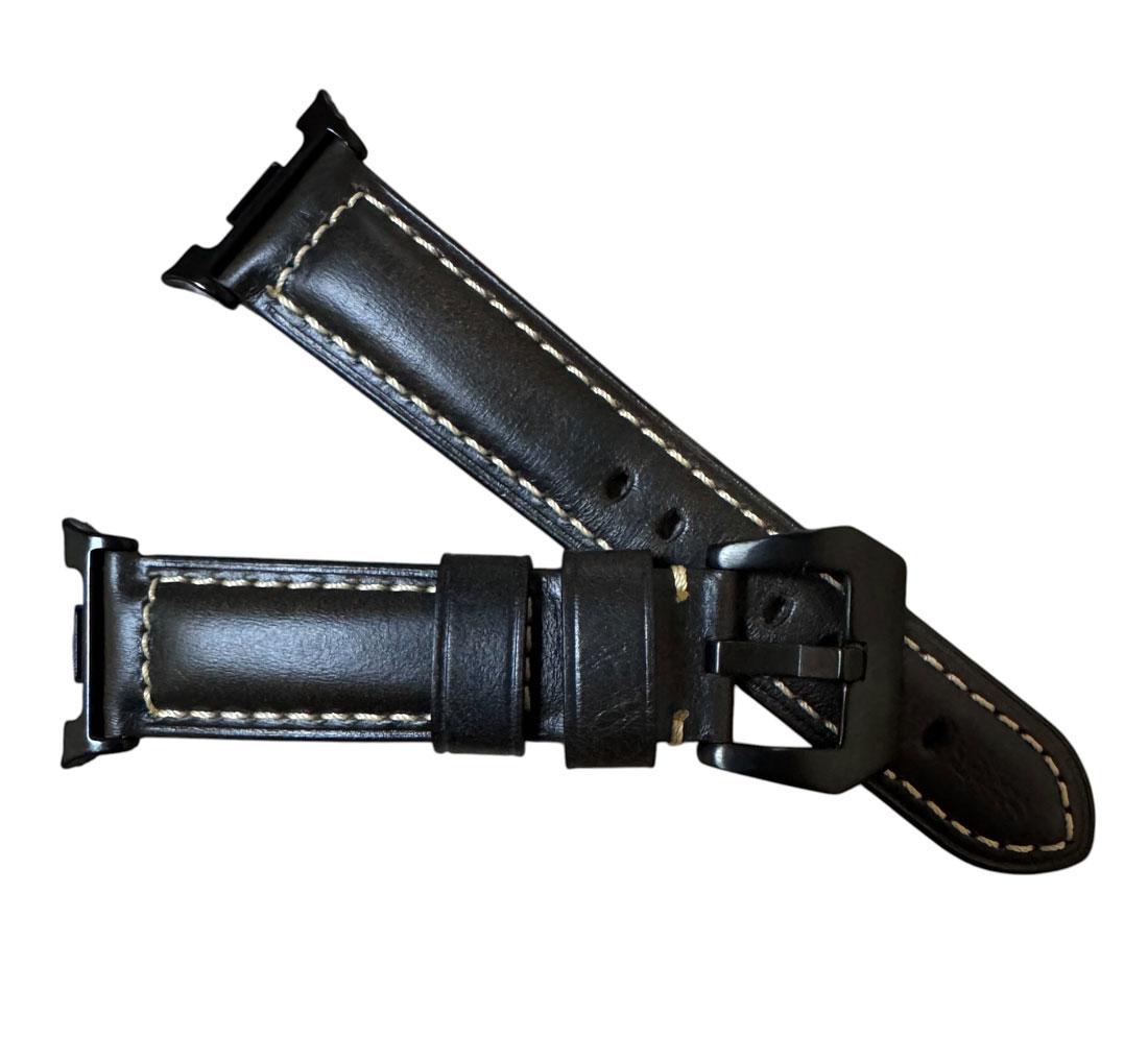 Ремешок кожаный Primolux F001 Black buckle для часов Samsung Galaxy Watch 8 46/44/40 мм Dark Brown (2767543490) - фото 2 Ремешок кожаный Primolux F001 Black buckle для часов Samsung Galaxy Watch 8 46/44/40 мм Dark Brown (2767543490) - фото 2