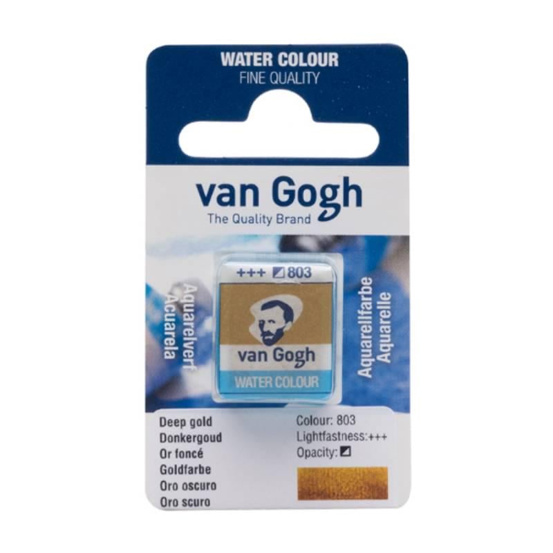 Акварельная краска Van Gogh кювета 1,5 мл 803 Темный золотой (20868031)