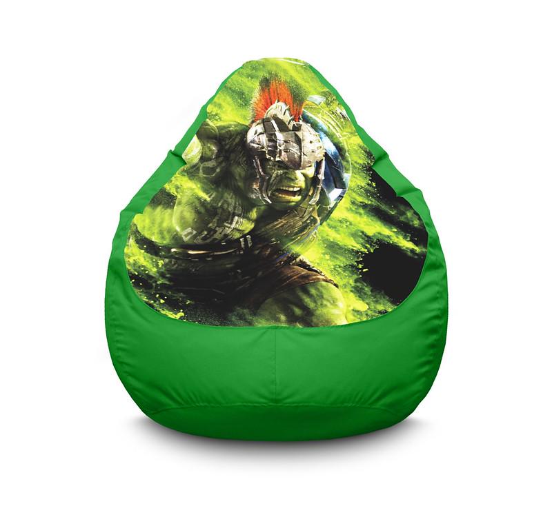 Кресло мешок iPuff Hulk Fury Оксфорд XXXL 100х135 см Зеленый