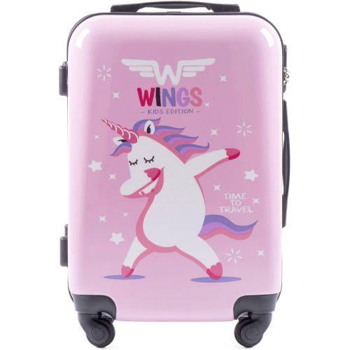 Валіза пластикова Wings Joy ручна поклажа Єдинорог - фото 2 Валіза пластикова Wings Joy ручна поклажа Єдинорог - фото 2