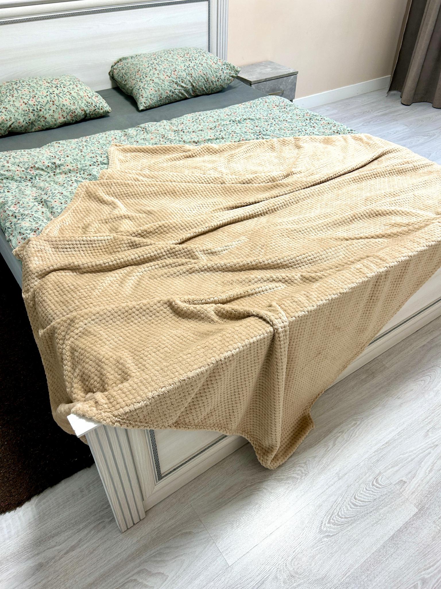 Плед бамбуковый Однотонное наслаждение 145х210 см Бежевый (B-7120/1) - фото 1 Плед бамбуковый Однотонное наслаждение 145х210 см Бежевый (B-7120/1) - фото 1