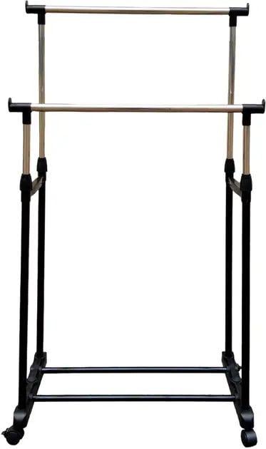 Стойка для одежды телескопическая Colgador doble ajustable из нержавеющей стали 95-165 см до 30 кг