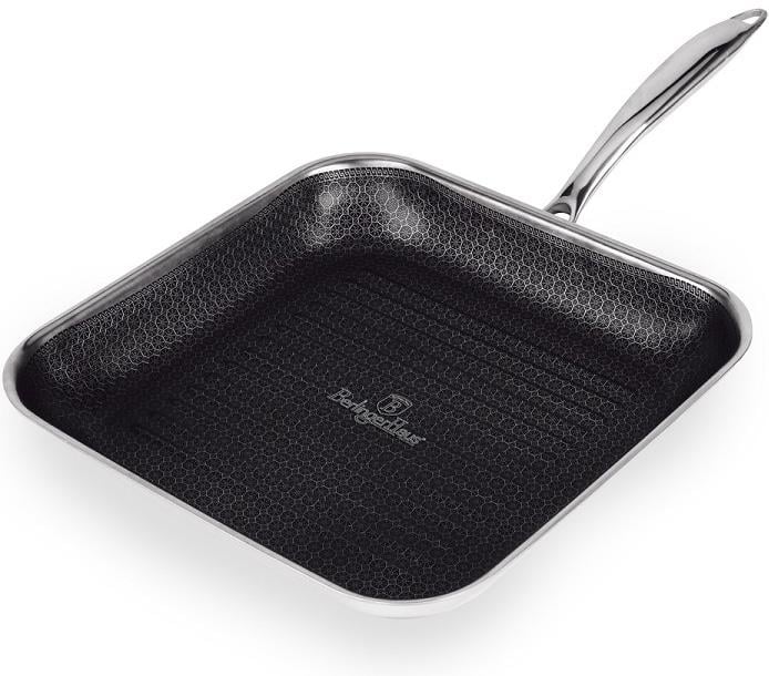 Сковорода-гриль Berlinger Haus Eternal Collection 28x28x4,5 см з 3-шаровими стінками (BH-7430)