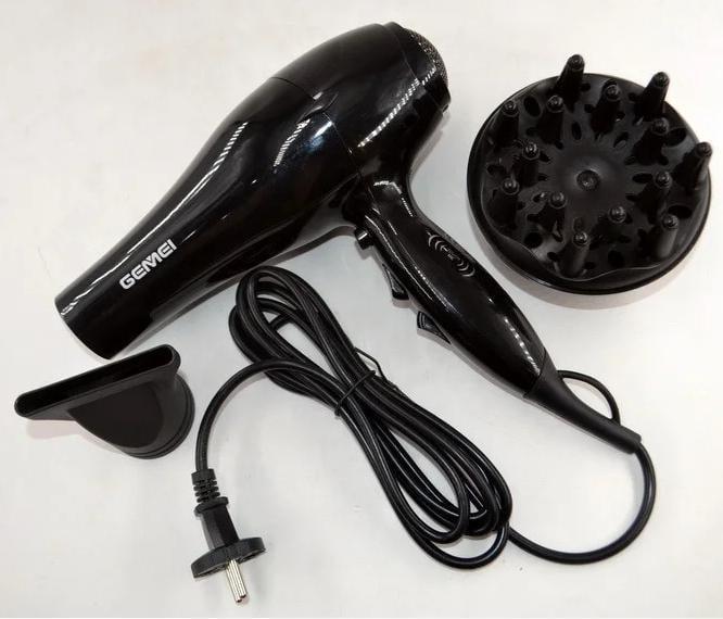 Фен Gemei GM-103 Pro с регуляцией скорости и температуры сенсорный датчик прикосновения 2200W Черный (-1007576238) - фото 4 Фен Gemei GM-103 Pro с регуляцией скорости и температуры сенсорный датчик прикосновения 2200W Черный (-1007576238) - фото 4