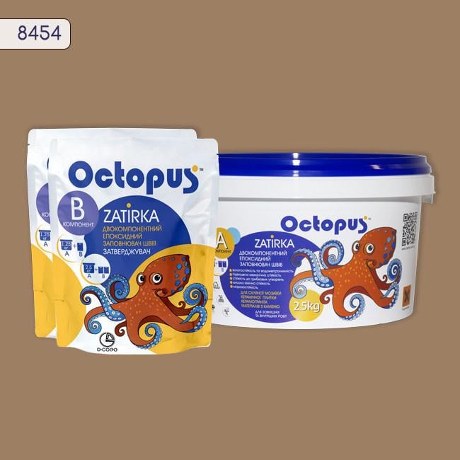 Затирка для плитки Octopus Zatirka 8454 епоксидна 2,5 кг