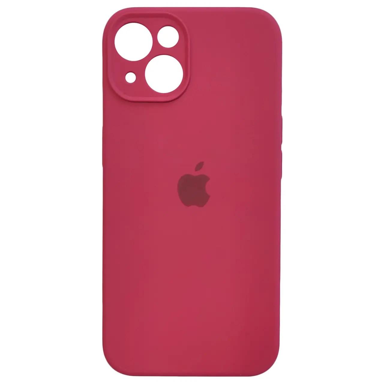 Силиконовый Чехол Накладка Закрытая Камера Silicone Case Full Camera Для iPhone 13 Rose_Red Силиконовый Чехол Накладка Закрытая Камера Silicone Case Full Camera Для iPhone 13 Rose_Red