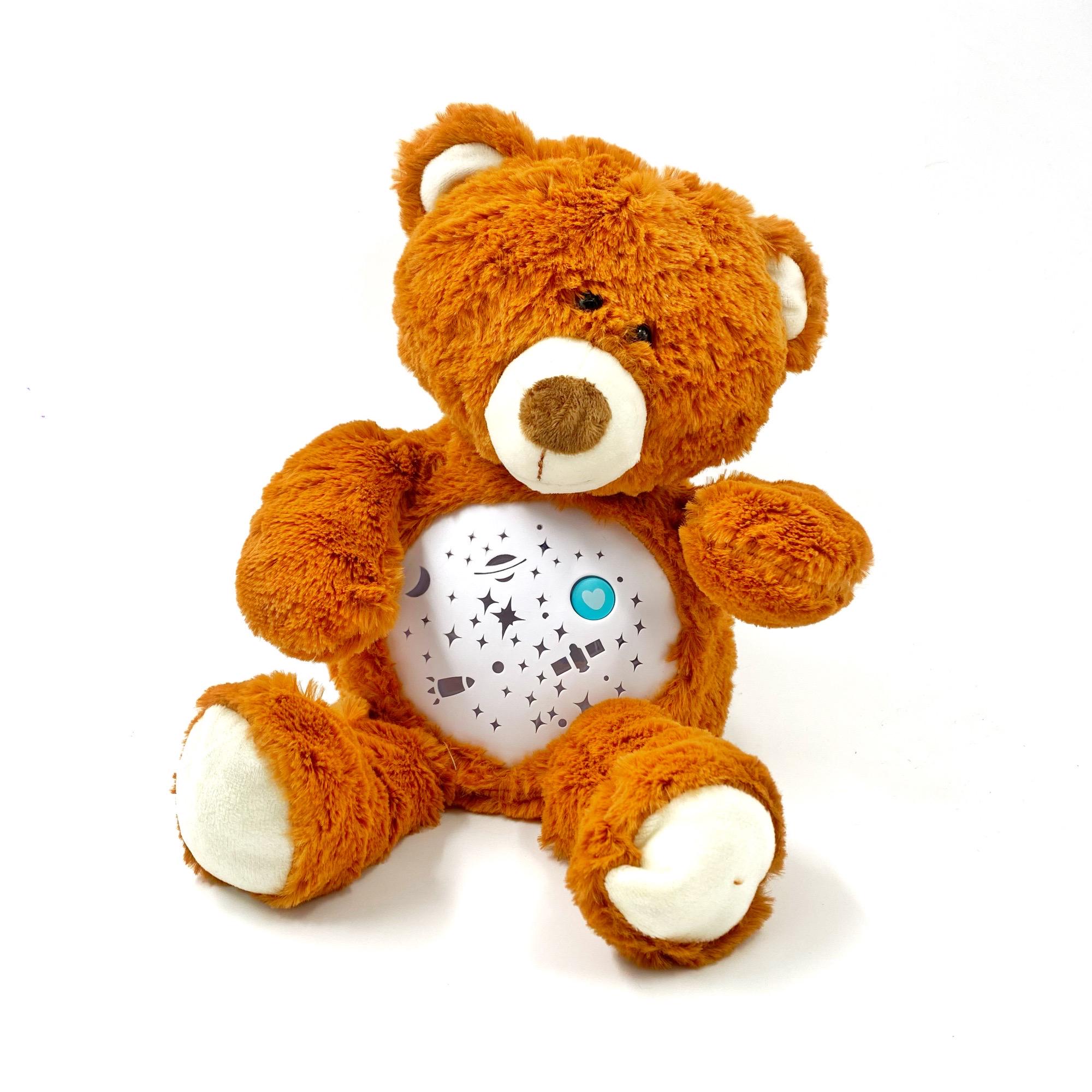 Ночник детский TK Group Медвежонок 26 см музыкальный с проектором звездного неба Разноцветный (113401)