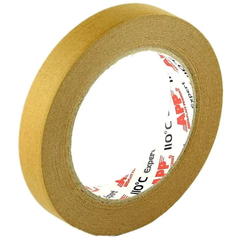 Стрічка малярна для кузовного ремонту та детейлінгу APP Expert 110°C 18 мм х 50 м Коричневий Стрічка малярна для кузовного ремонту та детейлінгу APP Expert 110°C 18 мм х 50 м Коричневий