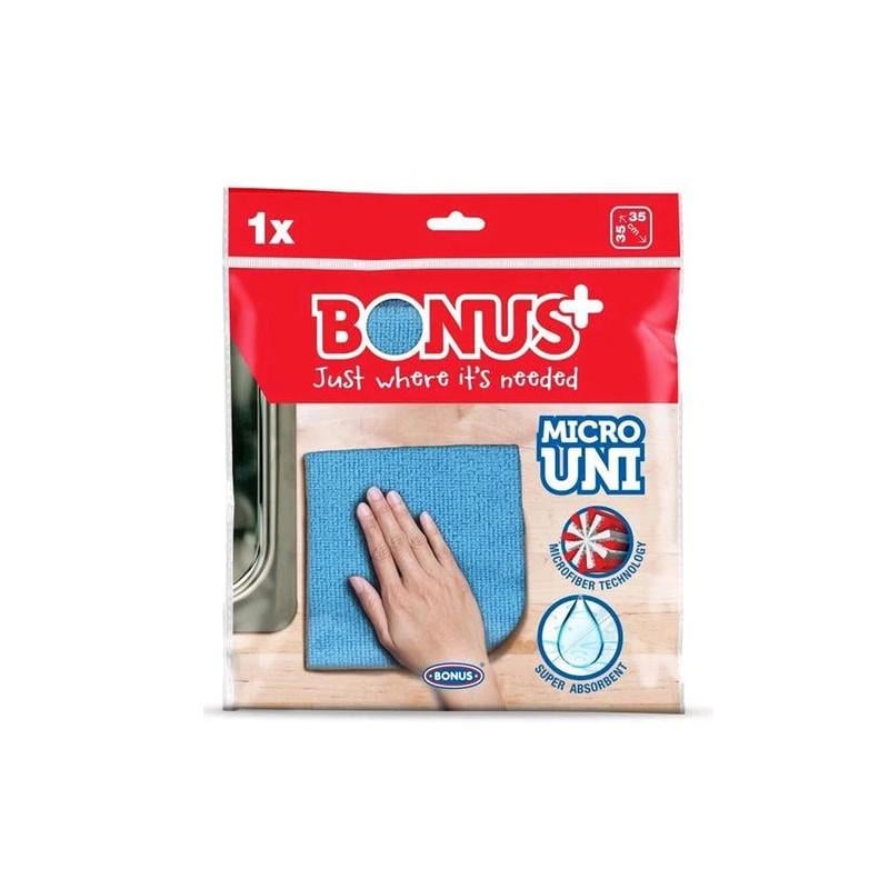 Салфетка микрофибра универсальная Bonus MicroUni 35х35 см 1 шт.