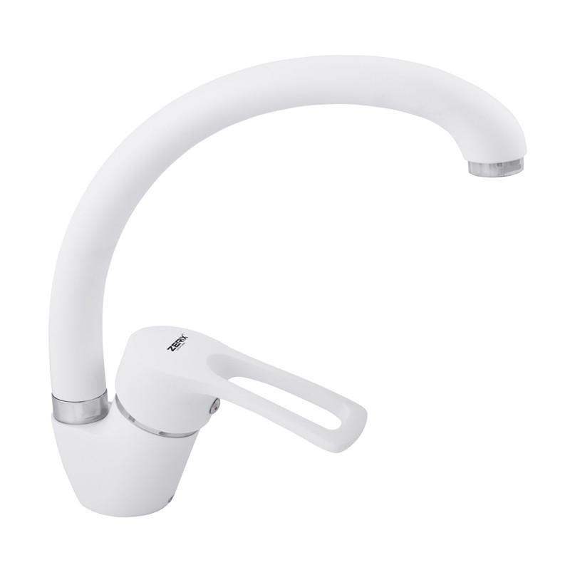 Смеситель для кухни Zerix YUB 181 Белый (ZX2762)