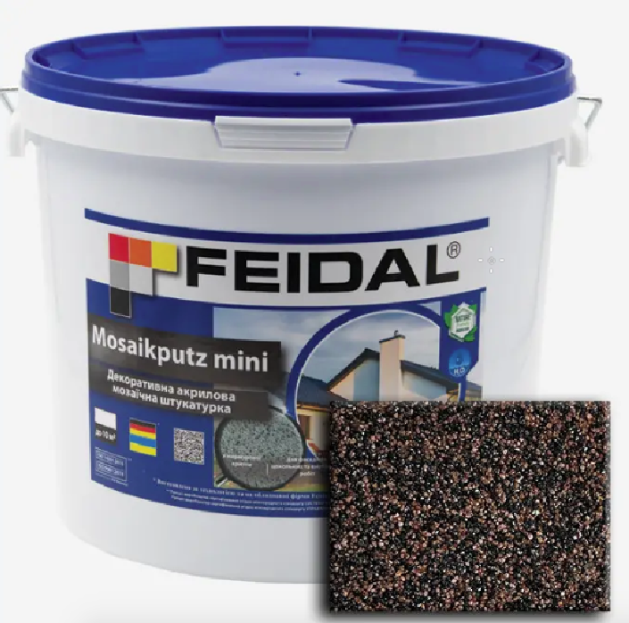 Штукатурка декоративна акрилова мозаїчна Feidal Mosaikputz mini А21 15 кг (1886455538)