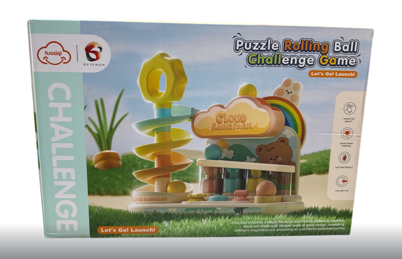 Гра з кулькою T 929 A ігрова платформа зі спіральною гіркою/3 кульки/мелодія/звукові ефекти/підсвічування