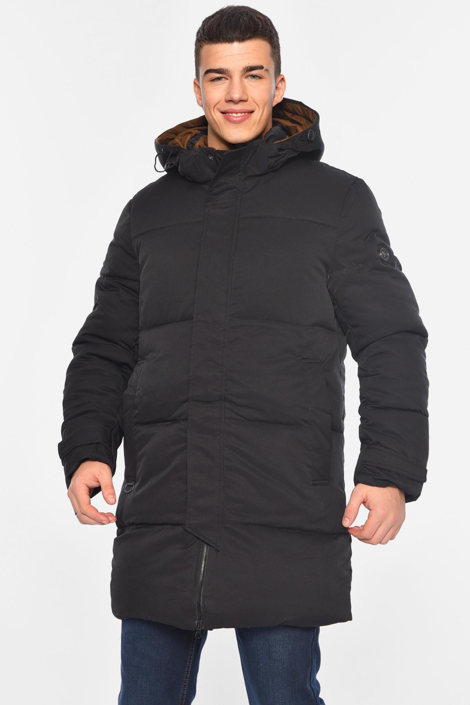 Куртка мужская удлиненная еврозима 3XL Черный (196066)