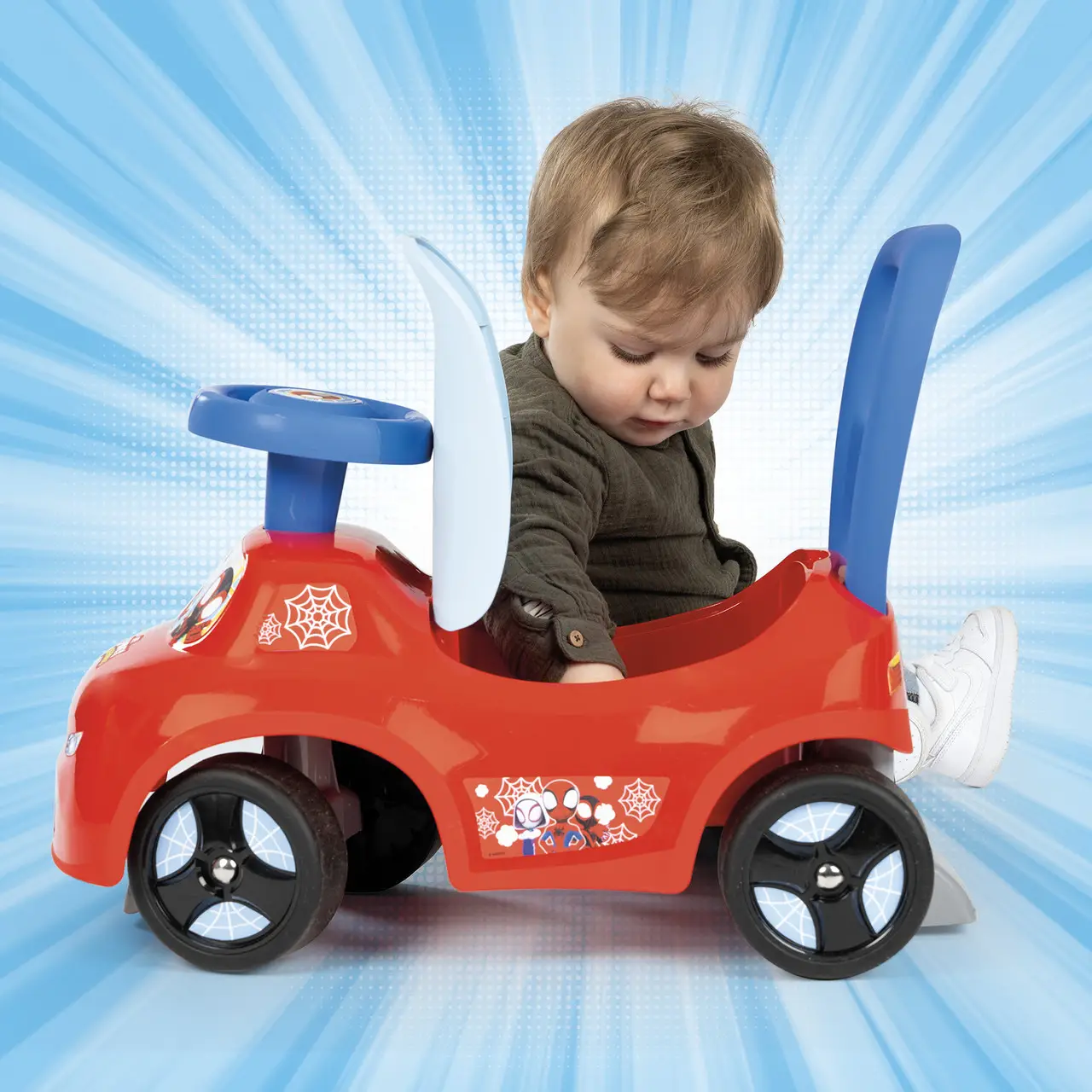 Машина для катания малыша Smoby Марвел Спиди с 10 месяцев (720546) - фото 8