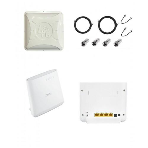​Комплект антенна 4G Runbit ALTA и WiFi роутер Zyxel LTE 3202-M430 для интернета