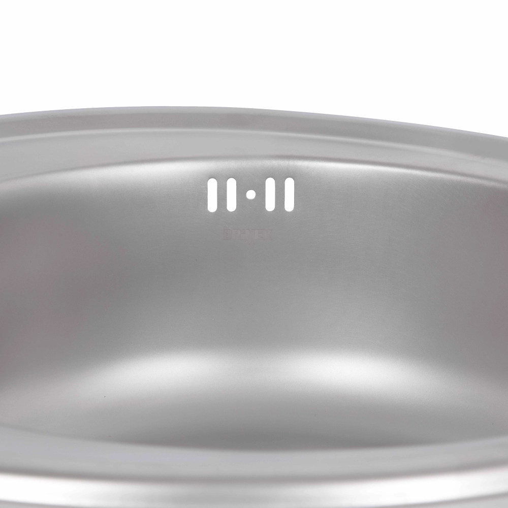 Мойка для кухни врезная Brinex 490-A Satin 0,6 мм (47959 ) - фото 7