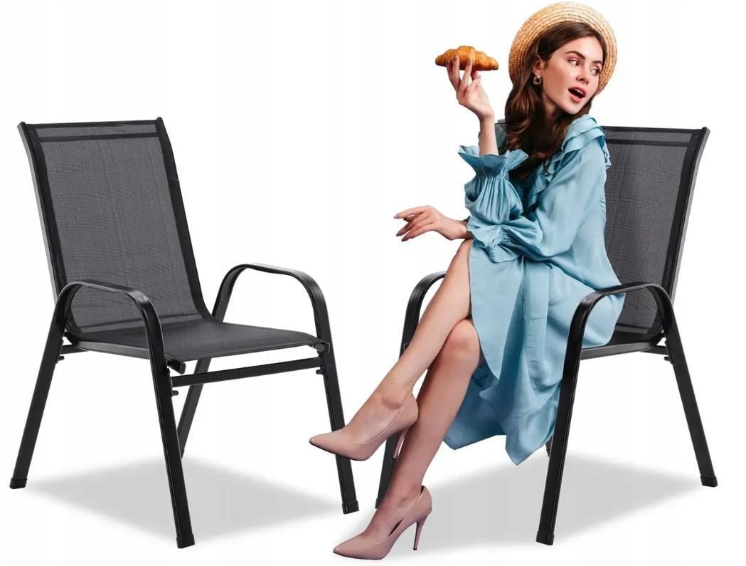 Комплект садовых стульев Garden Line Черный - фото 5 Комплект садовых стульев Garden Line Черный - фото 5