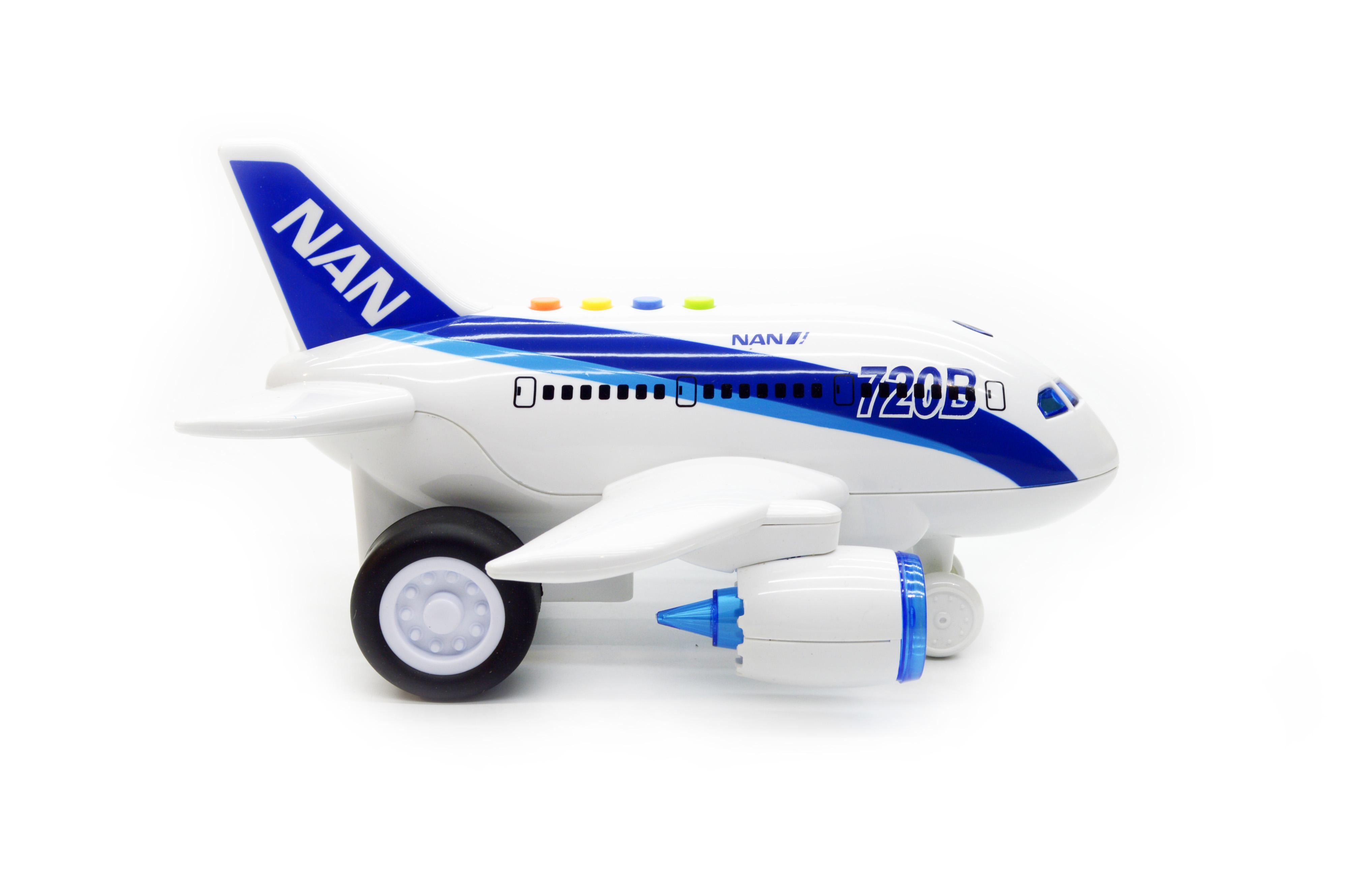 Игрушка самолет пассажирский свет звук инерция (WY720B) - фото 5 Игрушка самолет пассажирский свет звук инерция (WY720B) - фото 5