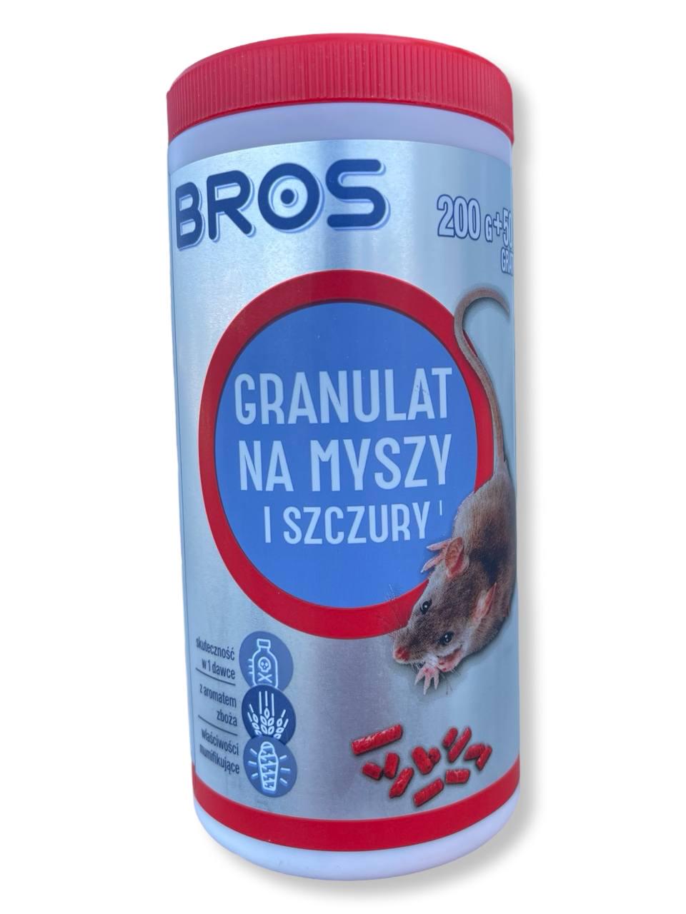 Гранули від мишей та щурів Bros родентицид муміфікуючий 250 г (20708547) - фото 1