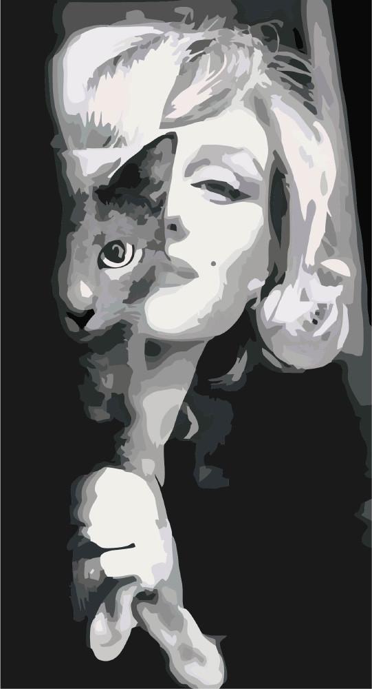 Картина по номерам Идейка Изысканная Мерлин 27x50 см (skl-КНО2667)