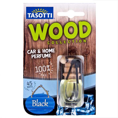 Ароматизатор пробковый на зеркало Tasotti/серия "Wood" Black Ice 7 мл