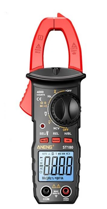 Мультиметр струмові кліщі ANENG ST180 та батарейки (4000) (779359)