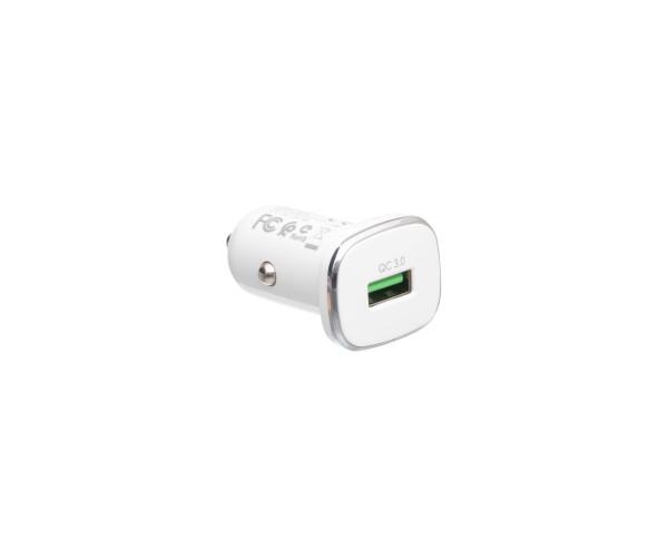 Устройство зарядное автомобильное Borofone BZ12A USB QC 3.0 3A cable Type-C 1m White - фото 3