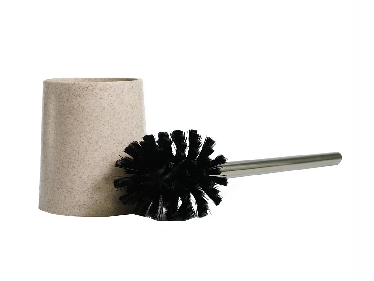 Йоржик для унітаза PurLine з колбою Black/Sand (34630641)