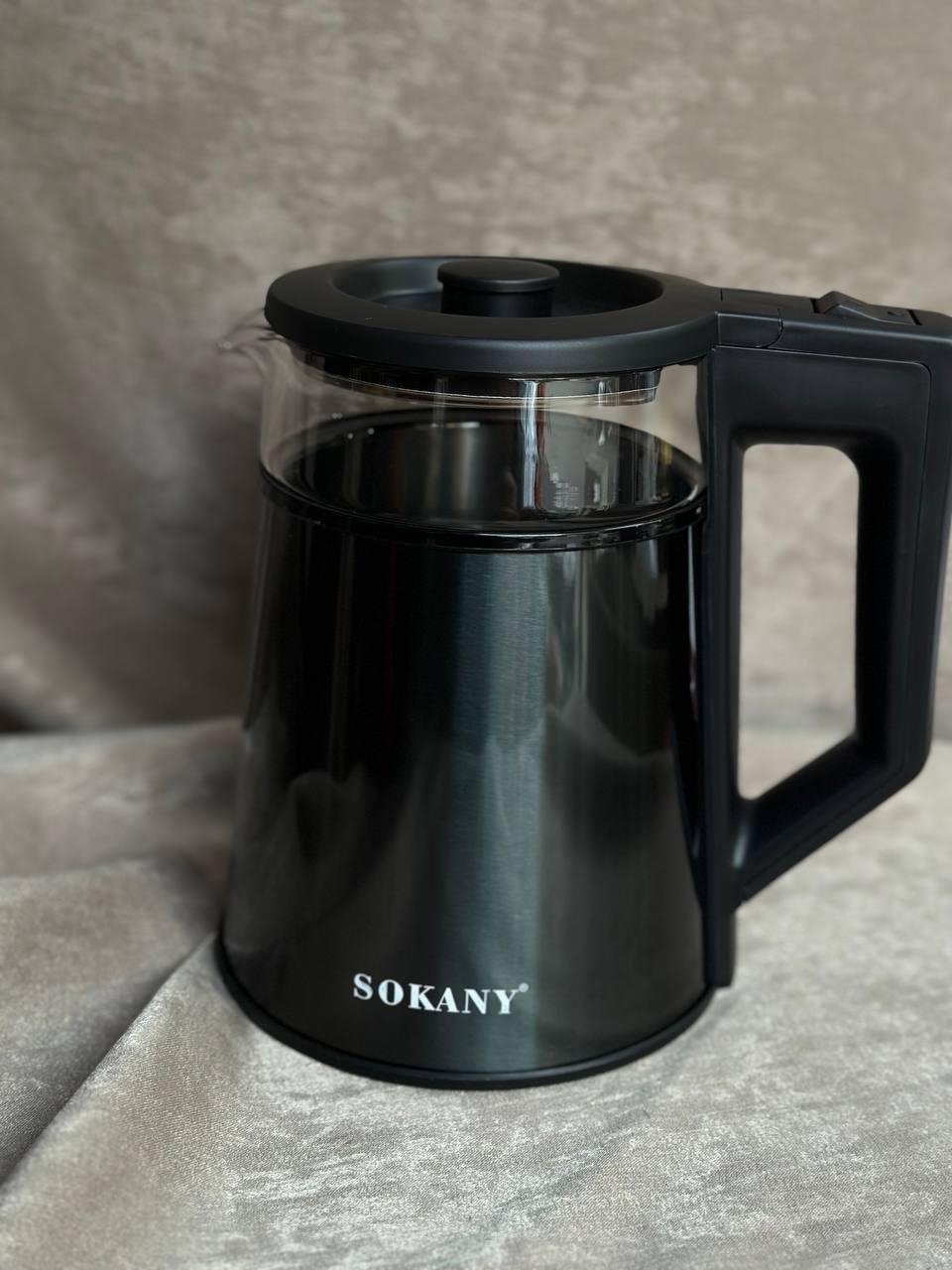 Электрочайник Sokany SK-SH-1076 дисковый 1,7 л 2000 Вт Зеленый металлик (20410037)