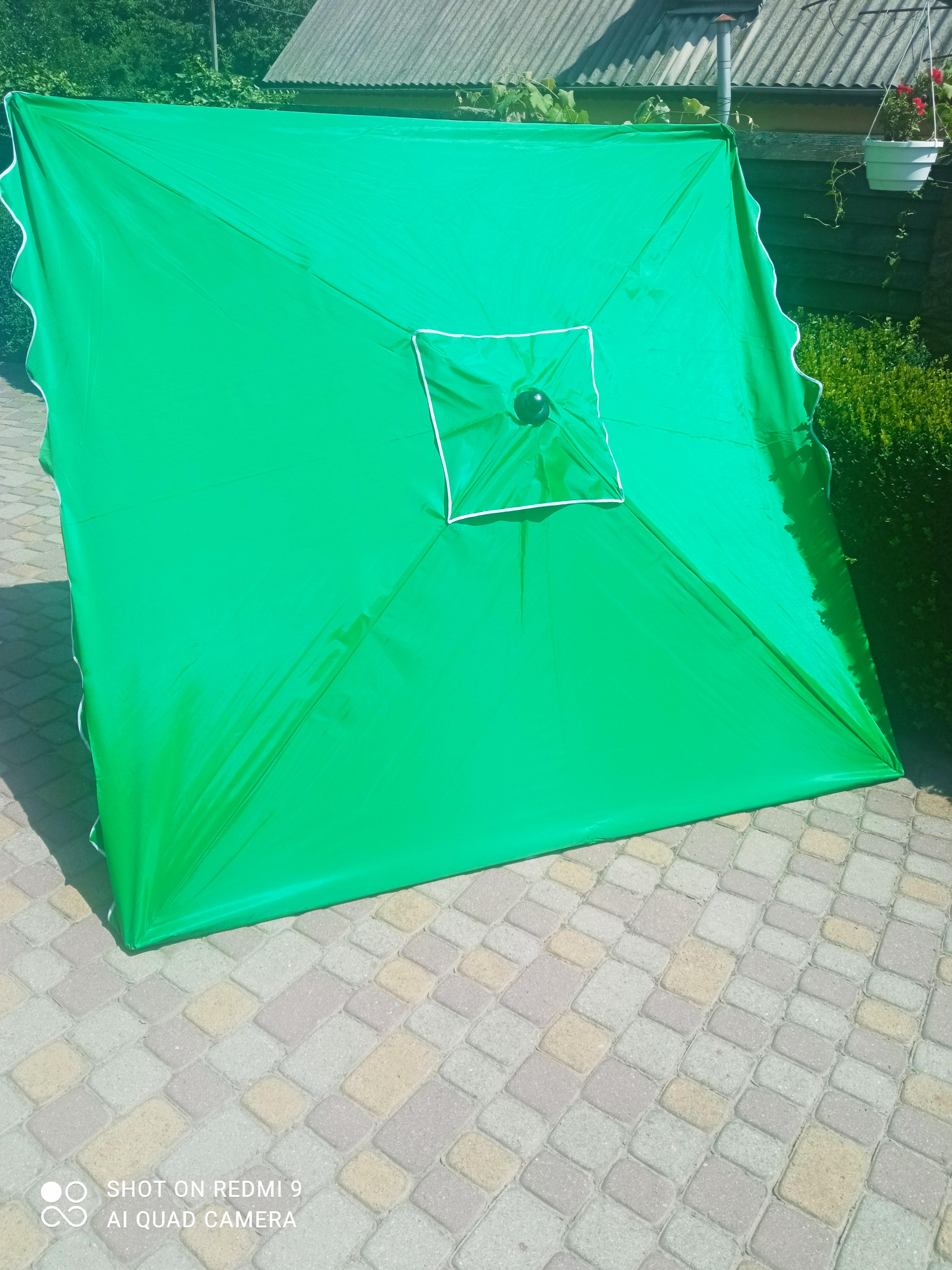 Зонт торговий з клапаном 3х3 м Синій/Срібний (25410490) - фото 3 Зонт торговий з клапаном 3х3 м Синій/Срібний (25410490) - фото 3